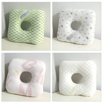 Grey Ear Piercing Pillow - Soft Side Sleeper Cushion with Hollow Center for Pressure Relief, Post-Piercing V888-ELOSUNG47291