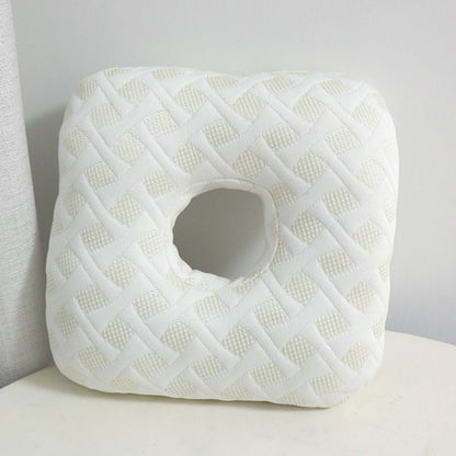 Light Green Ear Piercing Pillow - Soft Side Sleeper Cushion with Hollow Center for Pressure Relief, V888-ELOSUNG47292