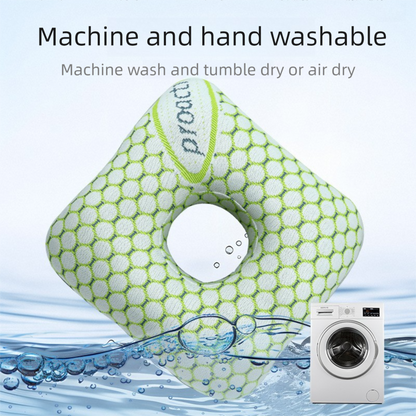 Light Green Ear Piercing Pillow - Soft Side Sleeper Cushion with Hollow Center for Pressure Relief, V888-ELOSUNG47292