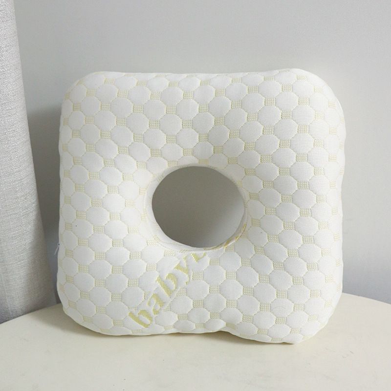 Light Gold Ear Piercing Pillow - Soft Side Sleeper Cushion with Hollow Center for Pressure Relief, V888-ELOSUNG47294