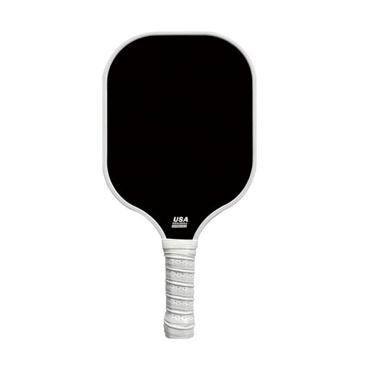 Black Fiberglass Pickleball Paddle - Lightweight 215g with Anti-Slip TPU Grip for Outdoor Sports V888-ELOSUNG47326