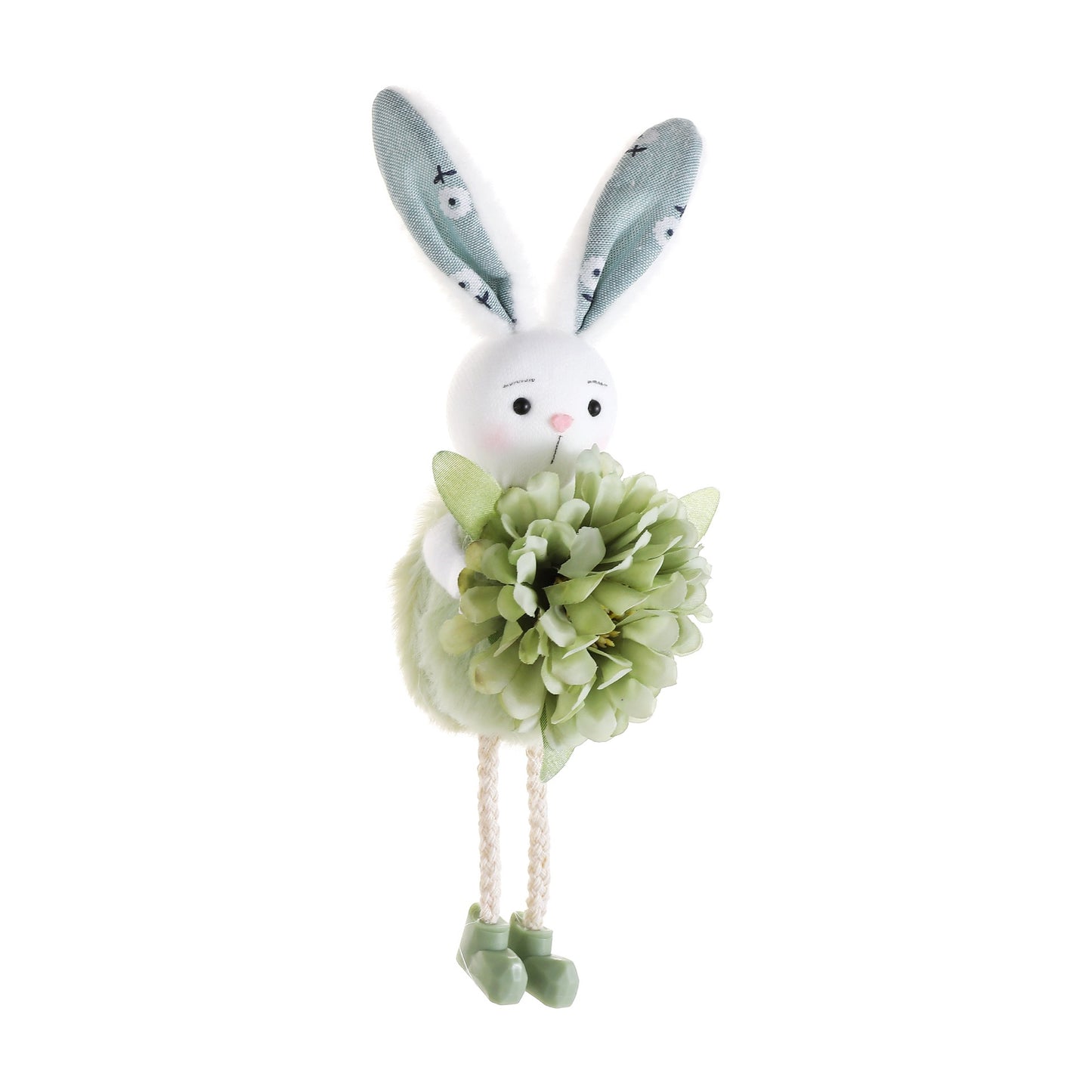 Green Easter Bunny Flower Hanging Decoration for Home, Garden or Party Scene V888-ELOSUNG48010