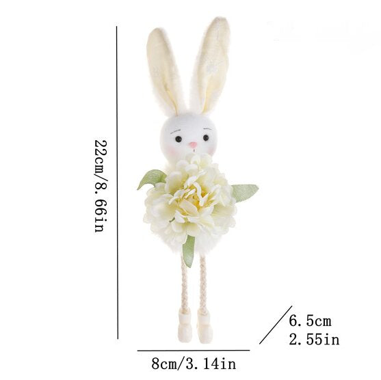 Green Easter Bunny Flower Hanging Decoration for Home, Garden or Party Scene V888-ELOSUNG48010