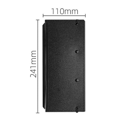 Black Three-Fold Clipboard with Document Holder - PP Material, Compact Design for Medical & Office Use V888-ELOSUNG48032