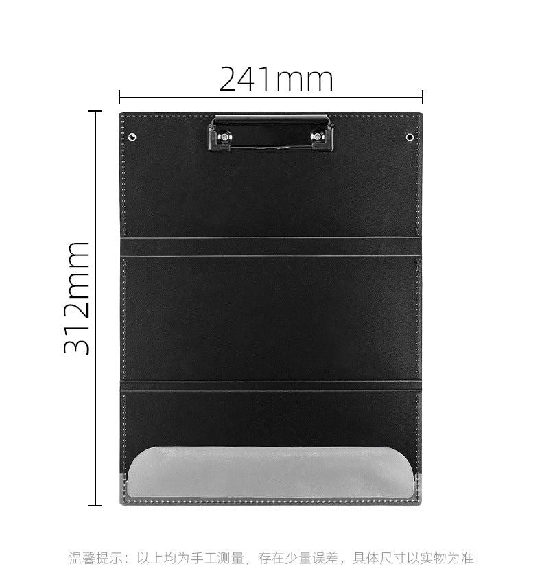 Blue-green Three-Fold Clipboard with Document Holder - PP Material, Compact Design for Medical & Office Use V888-ELOSUNG48033