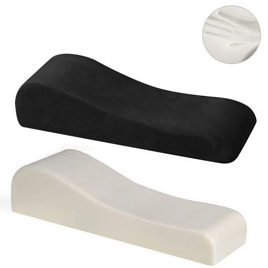 Black 2-Pack Chair Armrest Pad - Memory Foam Elbow Support Cushion for Office and Home Chairs V888-ELOSUNG48053