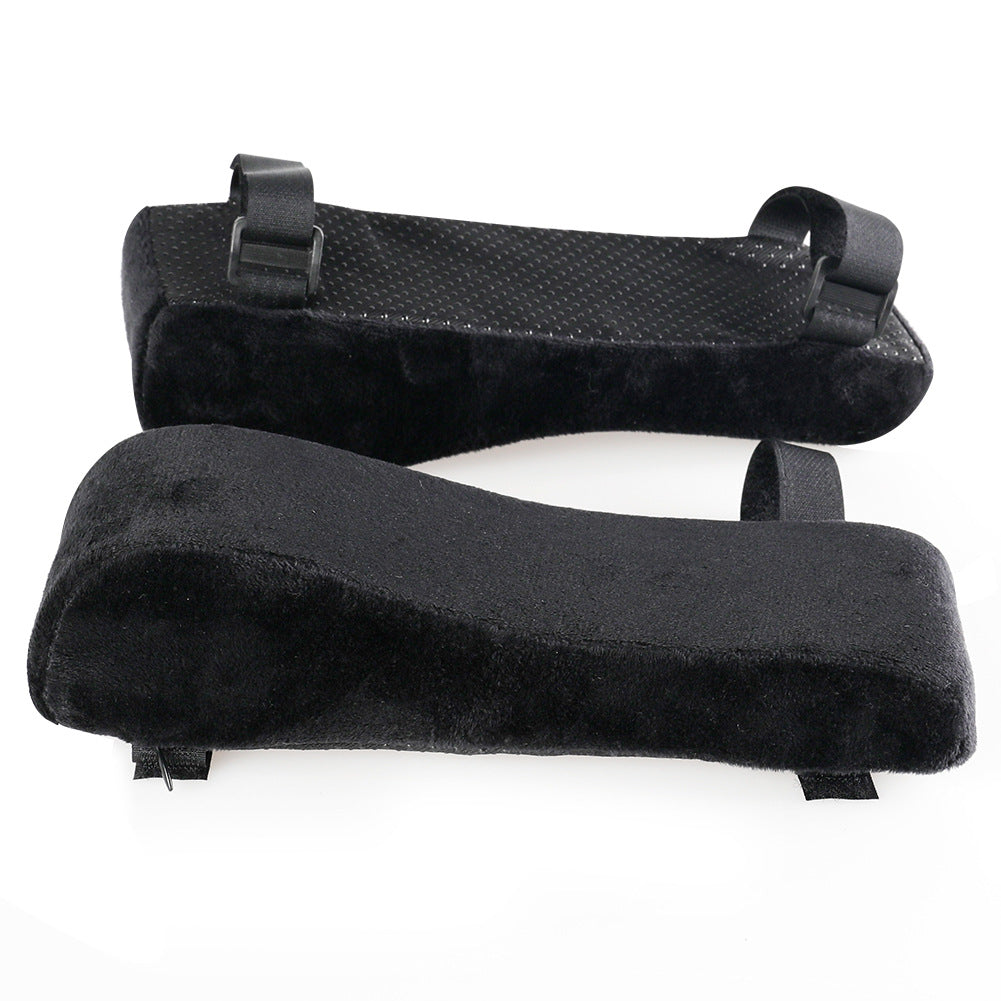 Black 2-Pack Chair Armrest Pad - Memory Foam Elbow Support Cushion for Office and Home Chairs V888-ELOSUNG48053