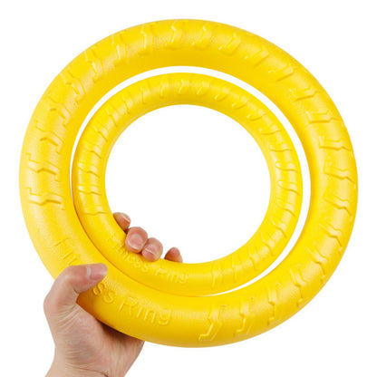EVA Dog Toy Set - 4-Piece Interactive Play Kit for Large Dogs with Floating Disc, Pull Ring, Chew Ball & Tug V888-ELOSUNG48081