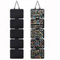 Black Pin Storage Hanging Organizer - 5-Piece Removable Felt Board Display Rack for Brooches, Badges & V888-ELOSUNG48083