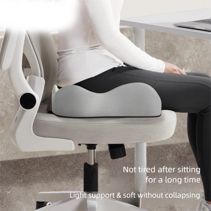 Blue Ergonomic Memory Foam Seat Cushion - Coccyx Relief for Office, Car and Long Sitting V888-ELOSUNG48084