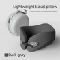 Dark gray Memory Foam U-Shaped Travel Neck Pillow - Ergonomic Support for Airplane, Car, and Office Use V888-ELOSUNG48107