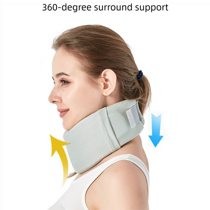Removable Neck Support Brace - Lightweight Cervical Collar with Breathable Design for Posture Correction and V888-ELOSUNG48111