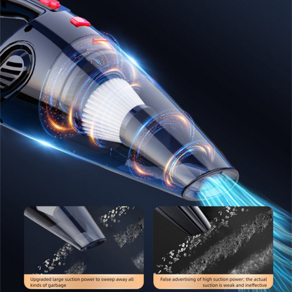Piano lacquer black Portable Cordless Vacuum Cleaner - High-Power Lithium Battery with Strong Suction for Car V888-ELOSUNG48116