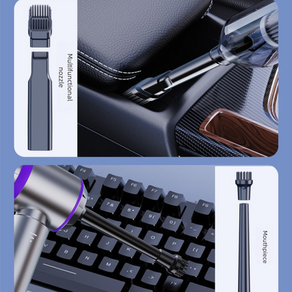 Gun Black Wireless Handheld Vacuum Cleaner with Blow, Suck, Inflate, and Pump Functions - Brushless Motor, V888-ELOSUNG48118