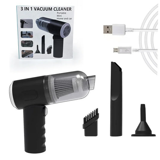Black High-Power Cordless Handheld Vacuum Cleaner - Compact, Rechargeable, and Portable for Home, Car, and V888-ELOSUNG48121
