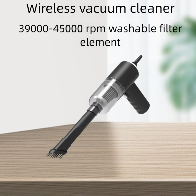 Pink High-Power Cordless Handheld Vacuum Cleaner - Compact, Rechargeable, and Portable for Home, Car, and V888-ELOSUNG48122
