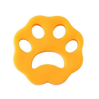 Floral orange 10-Pack Reusable Silicone Cat Paw Lint Remover for Clothes and Laundry, Double-Sided Sticky V888-ELOSUNG48129