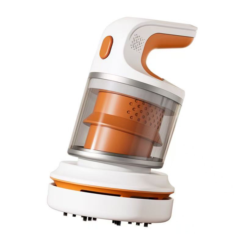 Orange Compact Desktop Vacuum Cleaner - Cordless Handheld Dust Remover for Office, Keyboard, Car & Home Use V888-ELOSUNG48179
