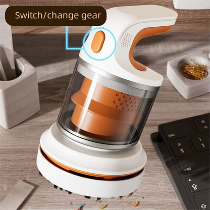 Red Compact Desktop Vacuum Cleaner - Cordless Handheld Dust Remover for Office, Keyboard, Car & Home Use with V888-ELOSUNG48180