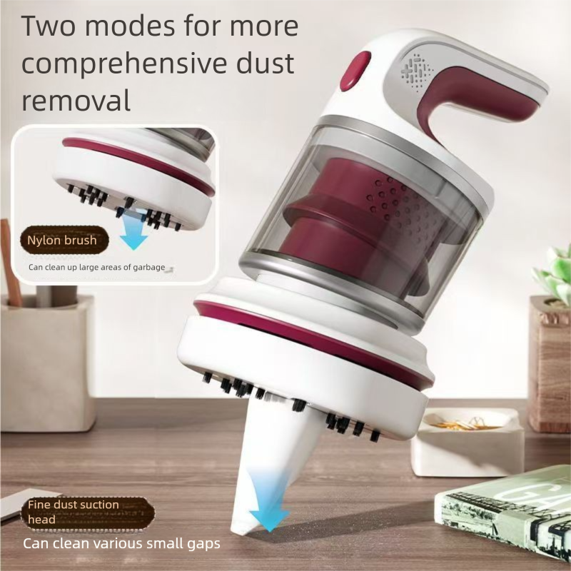 Green Compact Desktop Vacuum Cleaner - Cordless Handheld Dust Remover for Office, Keyboard, Car & Home Use V888-ELOSUNG48181