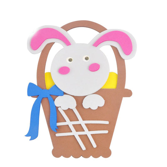 5-Pack rabbit Easter EVA Craft Basket Kit - DIY Creative Art & Craft Supplies for Kids, Perfect for V888-ELOSUNG48201