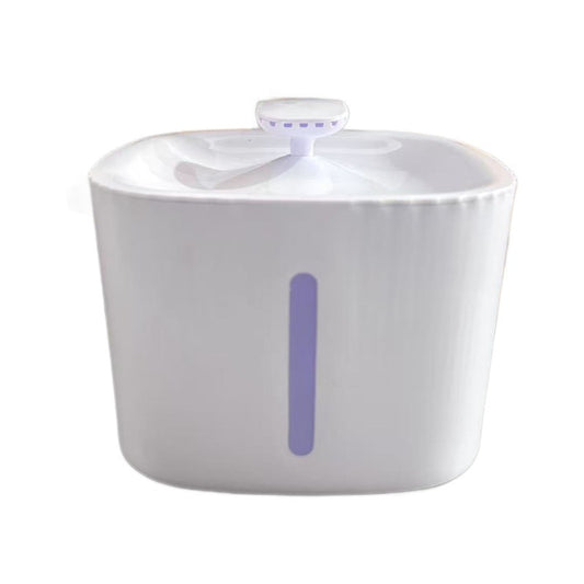 White New Pet Water Fountain - 3L Automatic Circulating Water Dispenser, Quiet Operation, Non-Wet Mouth V888-ELOSUNG48239