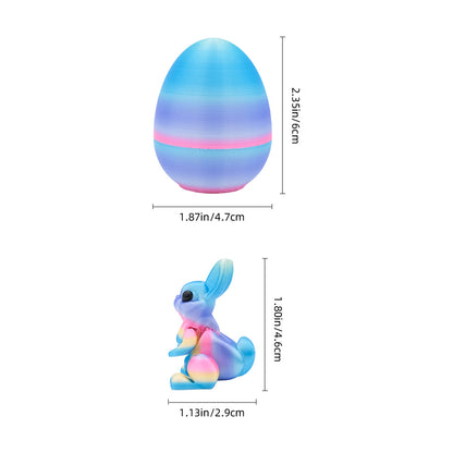 3-Piece Green gradient Easter Surprise Egg Set - Identical Interactive Figurines with Hinged Shell, V888-ELOSUNG48256