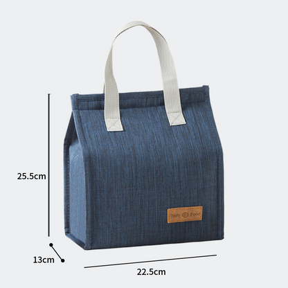 2-Piece navy blue Vertical Lunch Tote Set - Compact Insulated Meal Bag with Large Capacity and Durable Handle V888-ELOSUNG48274