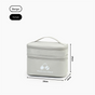 Beige Compact Double-Layer Medicine Storage Case - Portable First Aid Organizer for Home, Travel & Emergency V888-ELOSUNG48280