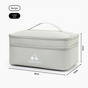 Beige Large First Aid Organizer -35x24x17cm Double-Layer Medicine Storage Case for Family & Travel Use V888-ELOSUNG48288