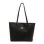 Black Large Capacity Tote Bag - Vintage-Style Shoulder Handbag for Daily Use & Office Commute V888-ELOSUNG48310