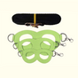 2-Pack Apple green Small Mammal Harness Set - 6 Pcs (S/M/L x2) + 2x1.5m Leashes for Secure Outdoor Handling V888-ELOSUNG48318