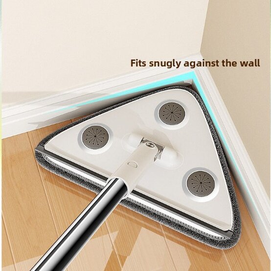 5-Pack Window Cleaning Tool - Extendable Rod + 25cm Triangular Head + 2 Cleaning Cloths for Ceiling, Glass & V888-ELOSUNG48319