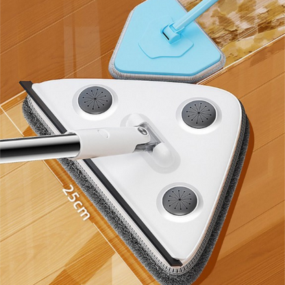 5-Pack Window Cleaning Tool - Extendable Rod + 25cm Triangular Head + 2 Cleaning Cloths for Ceiling, Glass & V888-ELOSUNG48319