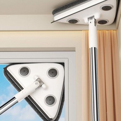 10-Pack Window Cleaning Sets - Each with Rod, Triangular Head & 2 Cloths V888-ELOSUNG48320