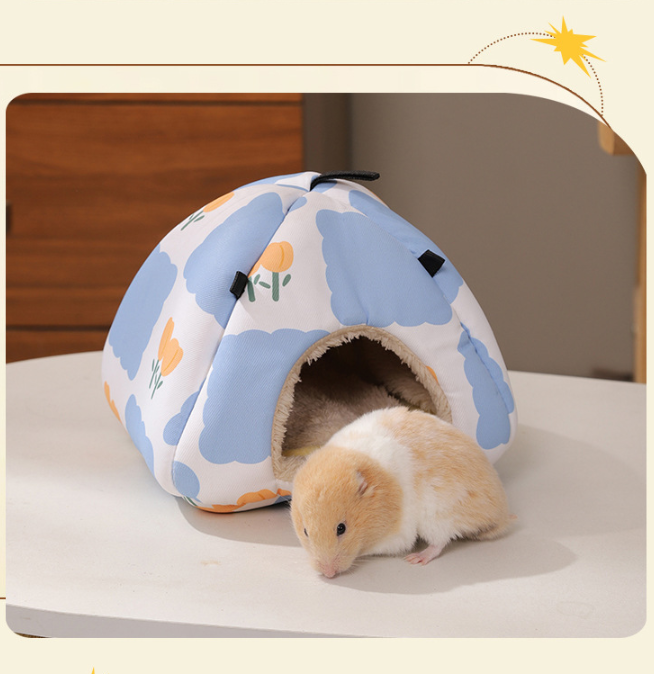 Ethnic-style canvas design Soft Shelter for Small Mammals - Hanging & Floor Use, Waterproof Surface, Easy V888-ELOSUNG48329