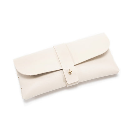 30-Piece beige Chic & Sleek PU Leather Soft Eyeglass Case - Protective Pouch for Sunglasses & Reading Glasses V888-ELOSUNG48353
