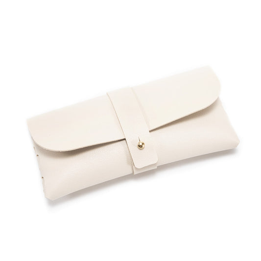 30-Piece beige Chic & Sleek PU Leather Soft Eyeglass Case - Protective Pouch for Sunglasses & Reading Glasses V888-ELOSUNG48353