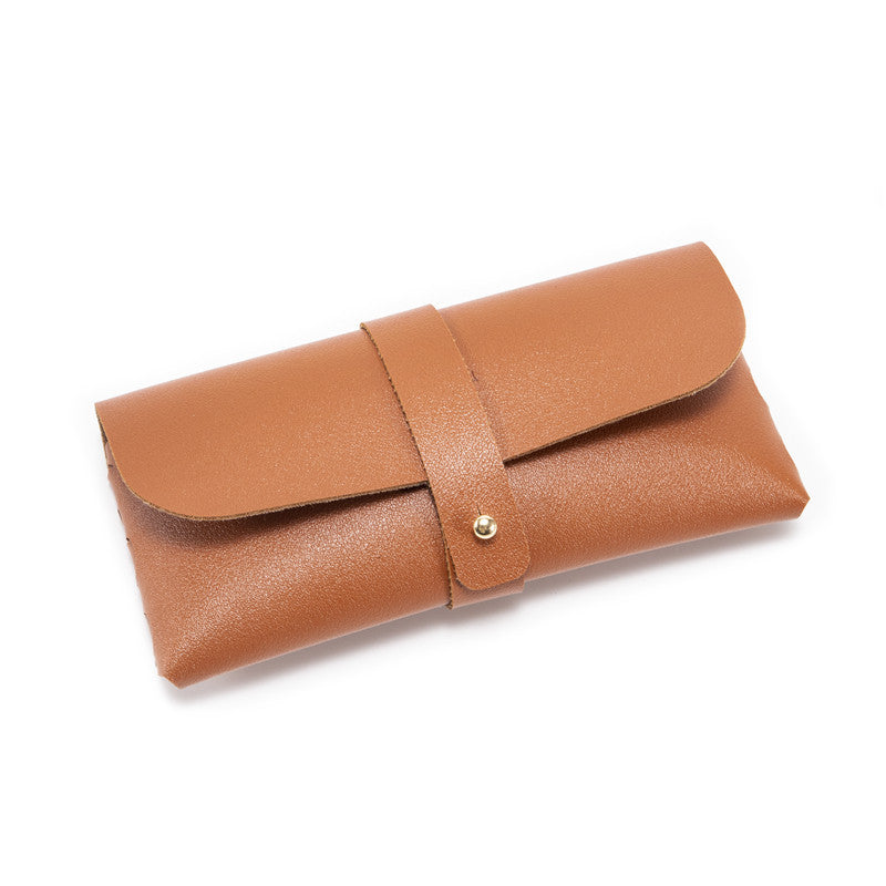 30-Piece brown Chic & Sleek PU Leather Soft Eyeglass Case - Protective Pouch for Sunglasses & Reading Glasses V888-ELOSUNG48357