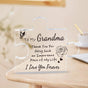 Interlocking Puzzle-Shaped Desktop Decor - 10.5cm Square Display Piece for Home or Gifting(Grandma) V888-ELOSUNG48359