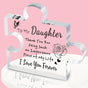 Interlocking Puzzle-Shaped Desktop Decor - 10.5cm Square Display Piece for Home or Gifting(Daughter) V888-ELOSUNG48362