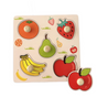 Fruit Hand-Grip Puzzle Board - Educational Shape Matching Toy for Early Learning, 14.5cm Square Design V888-ELOSUNG48366