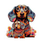Irregular-Shaped Puzzle - A3 Size (33x43cm), 210-Piece Design, 4mm Thickness, Compact Packaging(A mother and V888-ELOSUNG48385