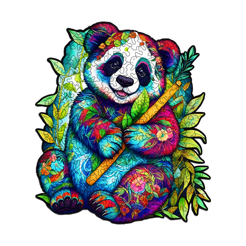 Irregular-Shaped Puzzle - A3 Size (33x43cm), 210-Piece Design, 4mm Thickness, Compact Packaging(Flute Panda) V888-ELOSUNG48390