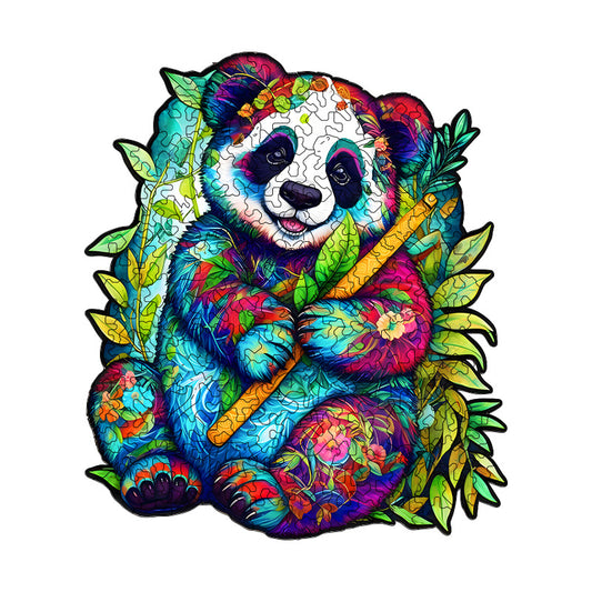 Irregular-Shaped Puzzle - A3 Size (33x43cm), 210-Piece Design, 4mm Thickness, Compact Packaging(Flute Panda) V888-ELOSUNG48390