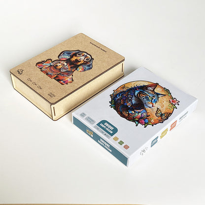 Irregular-Shaped Puzzle - A3 Size (33x43cm), 210-Piece Design, 4mm Thickness, Compact Packaging(Colourful V888-ELOSUNG48391