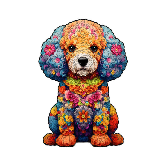 Irregular-Shaped Puzzle - A3 Size (33x43cm), 210-Piece Design, 4mm Thickness, Compact Packaging(Petal Teddy) V888-ELOSUNG48393