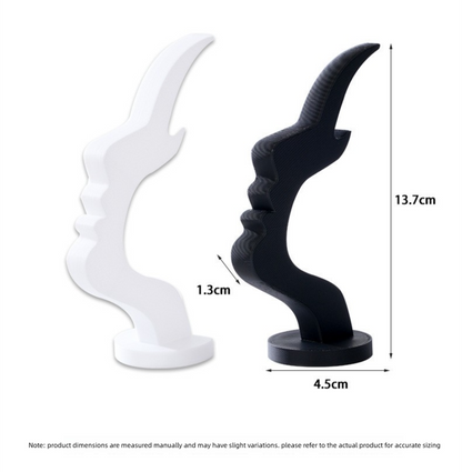 Black and white two pieces Desktop Eyeglass Holder - Minimalist Design for Home or Office, Stable Display V888-ELOSUNG48397