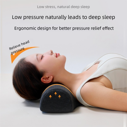 Light gray Cervical Support Pillow - Memory Foam Core with Ergonomic Design for Neck Pain Relief and Deep V888-ELOSUNG48403