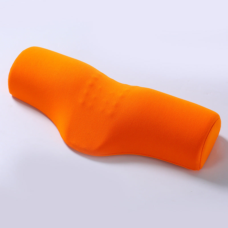 Orange Cervical Support Pillow - Memory Foam Core with Ergonomic Design for Neck Pain Relief and Deep Sleep V888-ELOSUNG48406